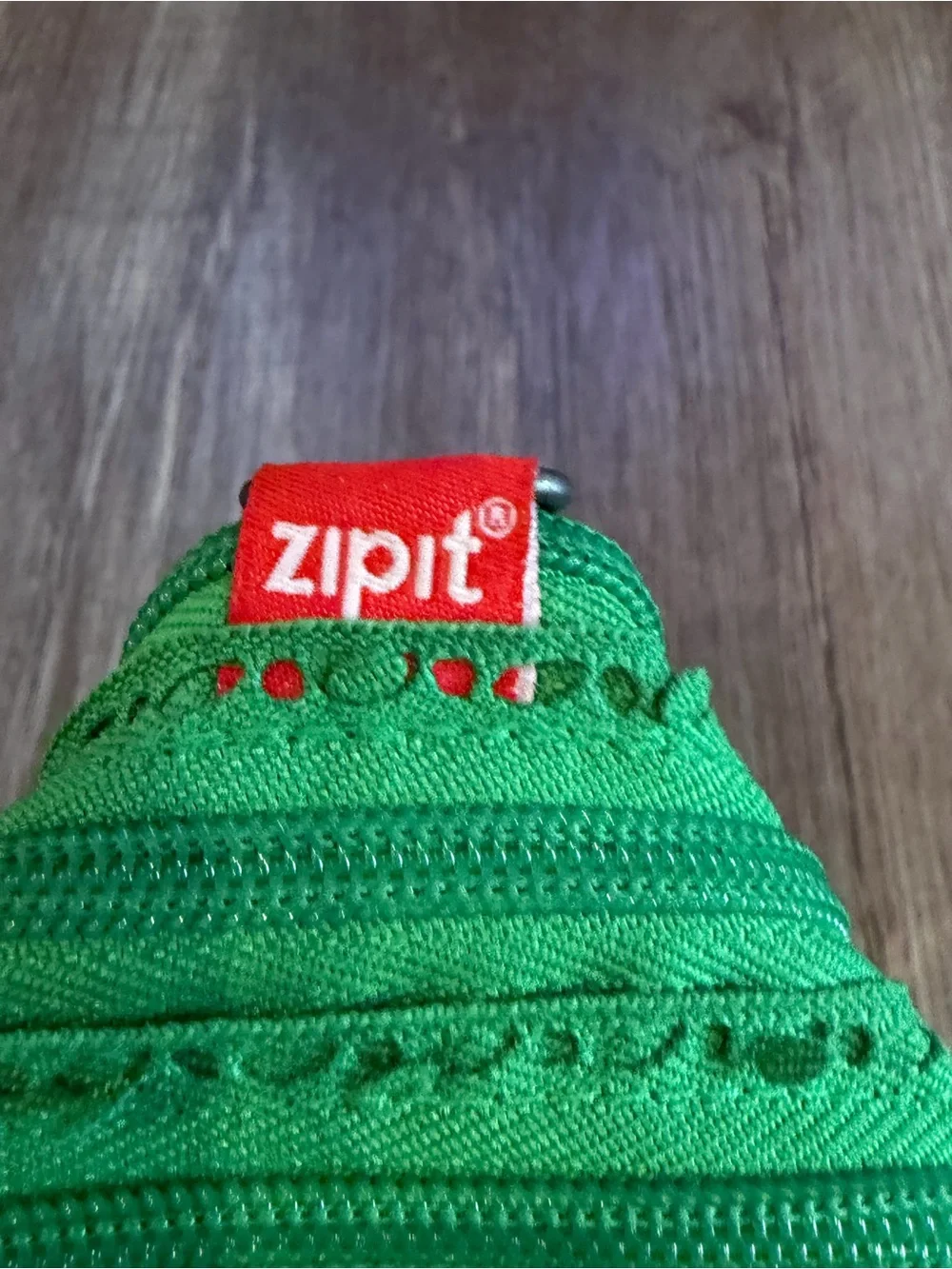 ZIPIT Green Frog Coin Pouch with Red Tongue
